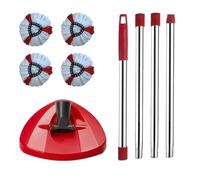 Sustitución de accesorios de fregona y barras telescópicas para barras telescópicas Vileda Turbo (con 4 cabezales de mopa)