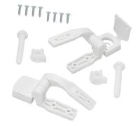 Sustitución de las bisagras del inodoro 1 par de bisagras blancas cierre lento for inodoro, tapa, conector fijo, bisagra for, herrajes for baño