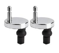 Sustitución de las bisagras del inodoro 2 bisagras for asiento de inodoro, fijación superior, cierre suave, liberación del conector, ajuste rápido, tornillo repuesto, ferretería for el hogar(Color 1)