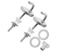 Sustitución de las bisagras del inodoro Bisagra de asiento inodoro ajustable 2 piezas, arandela acero inoxidable for tapa, pieza