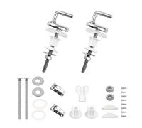 Sustitución de las bisagras del inodoro Bisagras de repuesto for asiento inodoro aleación acero inoxidable, piezas universales fijación superior for asientos