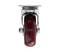 Sustitución de ruedas, Rueda de goma 4 pulgadas, acero inoxidable 304, venta al por mayor, rueda giratoria for carrito, freno, 1 unidad(4inch Swivel)