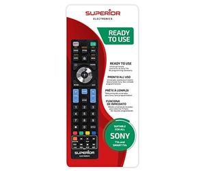 Sustitución Superior de Sony - Mando a Distancia de sustitución Universal Compatible con Todos los televisores y Smart TV de la Marca Sony - Listo para Usar, no Requiere programación