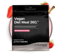 Sustitutivo de Comida Dietético Vegano Extreme | Batido bajo en calorías para perder peso | Vitaminas & minerales esenciales | THE PROTEIN WORKS | Fresas Con Nata | 2kg