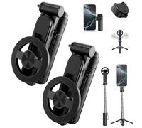 Sustixia Selfie Stick, Sustixia 4-in-1 Multifunctional 360° Rotation Magnetic Selfie Stick, Mini Portable Extendable Phone Tripod with Remote and Metal Ring for iPhone & Android (2 PCS)