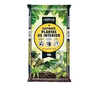 Sustrato para Plantas de Interior 10 litros - Batlle. Contiene Guano Rojo 100% Natural. Garantiza el verdor de Las Hojas.