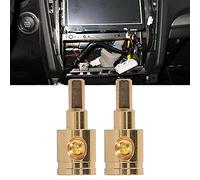 SustVita 0 Gauge Wire Reducer Car Amplifier Wire Reducer Battery Cable Wire Reducer Copper Gold Plated Terminal Connector for Power Systems