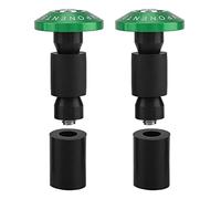 SustVita 22 mm 7/8 inch Handlebar Plugs Motorcycle Bar End Caps CNC Machined Aluminum Sliders for ATV Offroad Grips Enhancing Bike Appearance and Handling (Green)