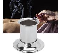 Sustvita Accesorio de moxibustión portátil de, extintor de acero inoxidable de Moxa Sticker, soporte de rollo de moxa conveniente, agradable para uso profesional y profesional