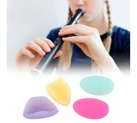 Sustvita Accesorios de instrumentos de viento de viento de, 4 piezas de flautas de flautas de reposapiés de régimen de pulgar cubierta de dedos para flautas y clarinete