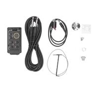 SustVita Afinador de pastilla piezoeléctrica para guitarra con preamplificador de ecualizador de 4 bandas y ajuste de ±12 dB, pantalla LCD integrada, metodo de ecualizador de
