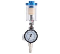 SustVita Air Pressure Regulator Kit In - Line Oil Water Trap Pneumatic Spray Gun Set 1/4 Inch Air Tool Compressor Filter with Gauge
