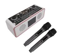 SustVita Altavoz BT Portable Mezclador, Karaoke Machine para Adultos y Podcast micrófono Kit de Tarjetas de Sonido, Ideal para Uso en el hogar