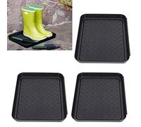 Sustvita Bandeja de Arranque de Resistencia a la Intemperie 3pcs, Bandeja de Zapatos de plástico Que Tiene un Uso múltiple Interior y al Aire Libre.