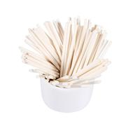 SustVita Cake Pop Sticks para piruletas y dulces, juego de 100 piezas de Colorful Candy Sticks para inmersión de chocolate y presentación de postres, también se utilizan como (Blanca)