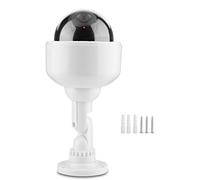 SustVita Cámara de Domo CCTV Falso de, cámara de Seguridad ficticia con rotación de 360 ° y luz Parpadeante, Ideal para vigilancia al Aire Libre