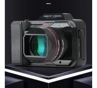 SustVita Cámara de vlogging 50MP, cámara Digital de 5k con visión Nocturna IR, batería de 4800 mAh y Pantalla de 4 Pulgadas para el Seguimiento de la fotografía y la Vida Silvestre