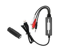 SustVita Cassette to MP3 Converter para Grabar Desde Reproductores de Cintas, Este Dispositivo para PC Audio Grabber también Funciona como un convertidor de Tocadiscos a Digital