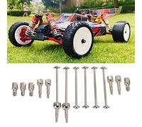 SustVita Copa de articulación para WLTOYS 144001 RC Car, actualizar la Parte de Metal de Metal Hueso con Kit de Eje de accionamiento CVD RC