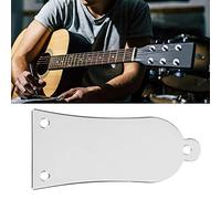 SustVita Cubierta de varilla de armadura de guitarra de guitarra, 3 agujeros placa de cubierta de barra de armadura de metal para Les Paul y guitarras (Plata)