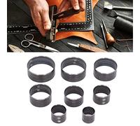 SustVita Dies de corte de cuero redondeado, una colección de perforación de cuero de acero de aleación de 8 piezas, este kit de cortador de cuero es para manualidades de cuero