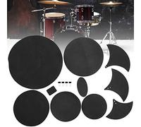 SustVita Drum Practice Pad Set, 14 Pcs Drum Mute Pads EBR Material for Player