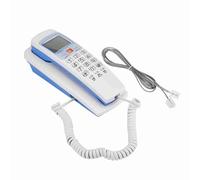 SustVita Fashion Corded Landline Phone with Caller ID, DTMF Function and One - Key Replay for Home or Office (White)