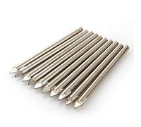 SustVita Glass Drilling Tool 6mm 10 Pcs Tungsten Carbide Drill Bit Set with Spear Pointed Tile Bits for Ceramic Tile Mirror and Marble Drilling