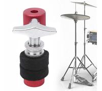 SustVita Hi Hat Cymbal Clutch Metal Hi Hat Clutch Stand for Drum Kit Accessories and Red Black Fittings