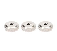 SustVita Juego de pistones de metal plateado de repuesto para válvula de trompeta para piezas de reparación de instrumentos musicales, kit de 3 piezas para precisión de rendimiento (Cubierta inferior