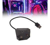 SustVita Keyboard Mouse Adapter for PS3, Plug and Play Converter for Enhanced Gaming Experience with Custom Mapping Features