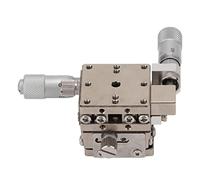 SustVita Manual XY Linear Stage 25x25mm Table with ±3.2mm Travel, Ball Guide Rail Micrometer Trimming Platform for Lab Accurate Testing and Mechanical Equipment