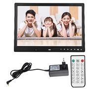 SustVita Marco de Fotos electrónico multifunción multifunción, Pantalla HD de 13 Pulgadas con Soporte de Tarjeta USB/SD, Despertador, Calendario, música y reproducción de Video
