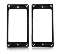 SustVita Marco para pastilla de guitarra eléctrica, 2 piezas con tamaño estándar para proyectos de bricolaje de guitarra y decoración de instrumentos, anillo de montaje de (Black)