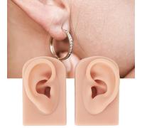SustVita Modelo de oreja de silicona suave Boxwizard, 1 par flexible, elástico, reutilizable, piel humana simulada para salón médico (2)