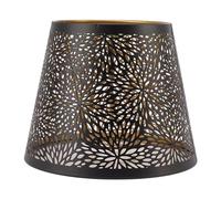 SustVita Pantalla de lámpara de metal moderna con diseño de árbol hueco, esta pantalla de lámpara interior dorada para base E27 crea un efecto de sombra único para la sala de