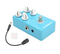SustVita Pedal Overdrive para guitarra eléctrica con diseño True Bypass 30 mA Bajo consumo Ecualizador versátil de 4 perillas 9 V CC Centro negativo para piezas de guitarra