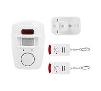 SustVita PIR Motion Sensor Alarm with 2 Remote Controls for Home Garage Security, Standalone Anti Theft Alarm with 105dB Loud Alert and 110 Degree Detection