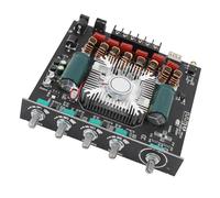 SustVita Placa amplificadora digital TPA3255 con Bluetooth 5.1 220Wx2 + 350W Ajuste de agudos/graves de alta potencia y entrada AUX/USB para proyectos de altavoces de bricolaje
