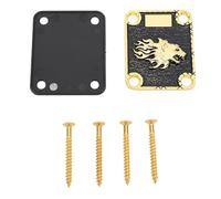 SustVita Placa de repuesto para mástil de guitarra con 4 orificios de montaje y cubierta de aleación de zinc para reemplazo de piezas de guitarra eléctrica y construcciones (GV121)