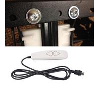 SustVita Power Reclinat Control Manual de 2 Botones Control reclinable de reemplazo Universal Parte con Enchufe Redondo de 5 Pin para Silla de elevación