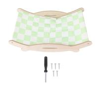 SustVita Rascador de Madera para Gatos y Cama Lounge con Hamaca elevada para Gatos de Interior, Proporciona un Lugar de Descanso Fresco para Mascotas, supera al diseño de Madera