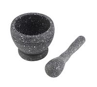 SustVita Set de mortero y mazas de, tazón de molienda de plástico con molinillo de ajo manual para y, herramienta de cocina esencial (Sustvitarzan-04)