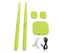 Sustvita Set de tambores electrónicos portátiles, kit de batería virtual para principiantes con detección de movimiento 3D, kit de batería de aire para niños y adultos (verde)