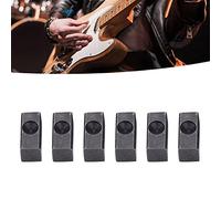 SustVita Sillín de puente de trémolo de guitarra eléctrica de 6pcs 6pcs, bloques de silla de silla Floyd Rose con bloques de inserción de cuerda de bloqueo