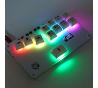 SustVita Stick de lucha PS3, controlador de interruptores Cherry MX, WASD GP2040 CE FULTSTICK para juegos