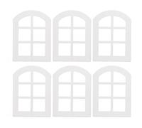 SustVita Ventanas para Muebles de Casa de Muñecas a Escala 1:12 con Acabado de Tilo Suave para Decoración y Manualidades de Casas de Muñecas CREA un Aspecto Auténtico Marco de