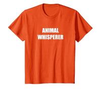 Susurrador de Animales Camiseta, Niños, Naranja, 6 años