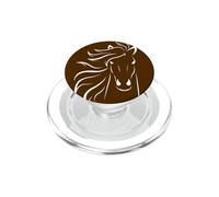 Susurrador de Caballos | Diseño de Pony Blanco PopSockets PopGrip para MagSafe