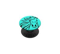 Susurrador de Caballos | Diseño de Pony Negro PopSockets PopGrip Adhesivo